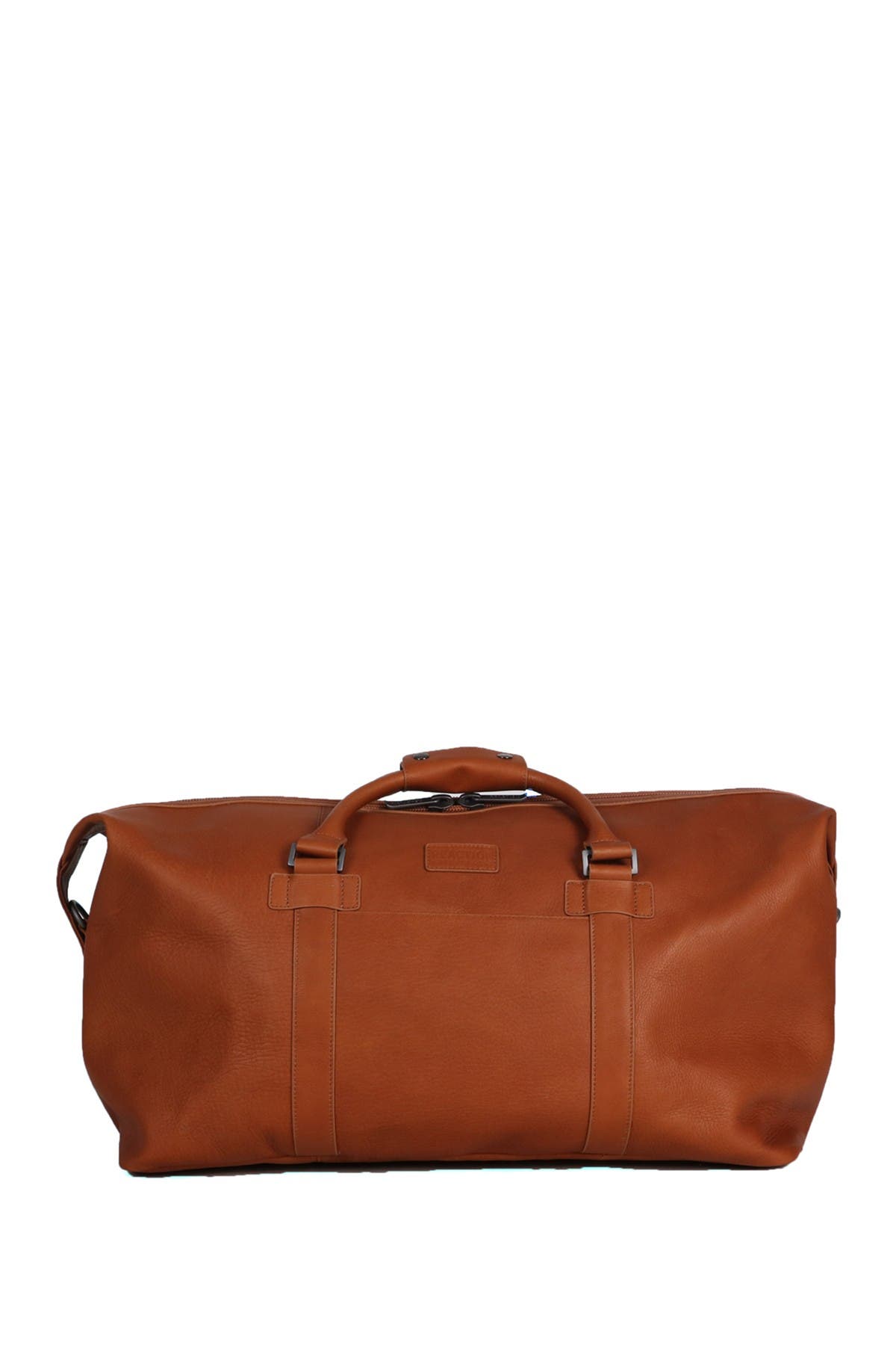 kenneth cole colombian leather top zip duffel bag