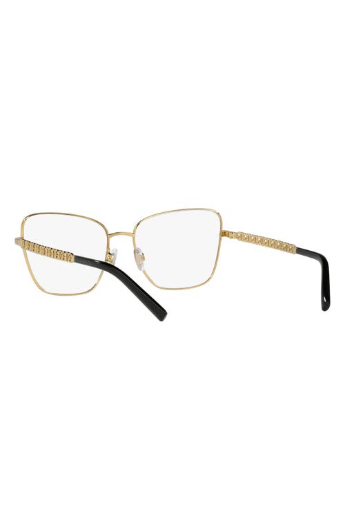 Shop Dolce & Gabbana Dolce&gabbana 57mm Butterfly Optical Glasses In Gold/black