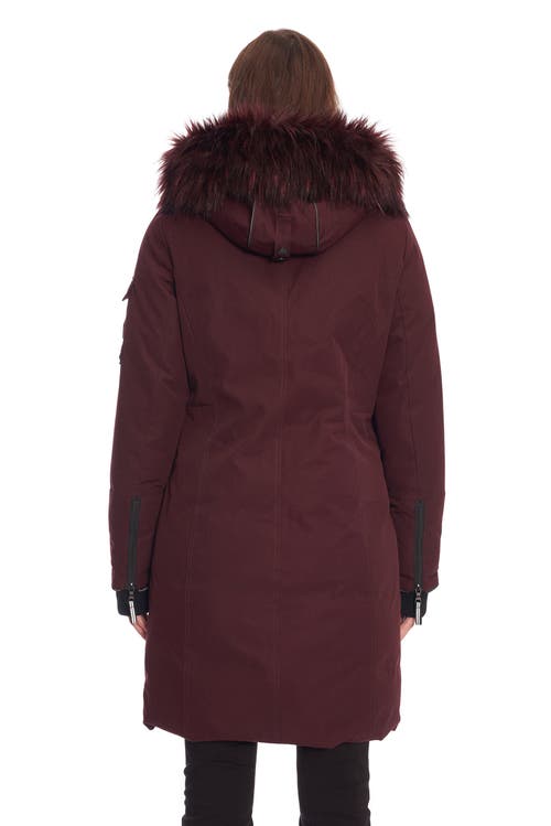 Alpine North Women's Laurentian | Long Parka Winter With Faux Fur Hood In Grape