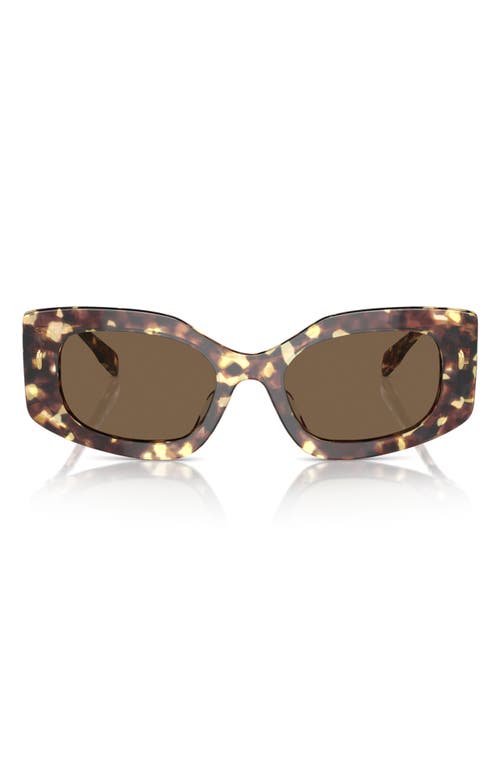 Tory Burch 50mm Irregular Sunglasses in Tortoise at Nordstrom