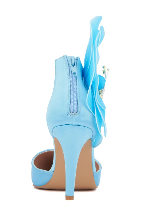 Shop Fashion To Figure Meadow Floral Pump In Neon Blue