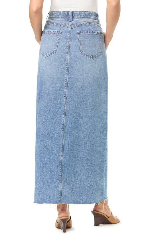Curve Appeal Premium Denim Maxi Skirt In Capri