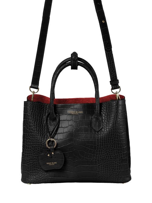 Teddy Blake Vanessa Croco 12" In Black&red