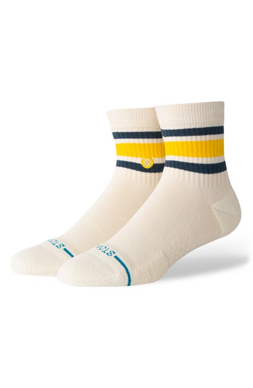 Shop Stance Boyd Quarter Socks In Cream