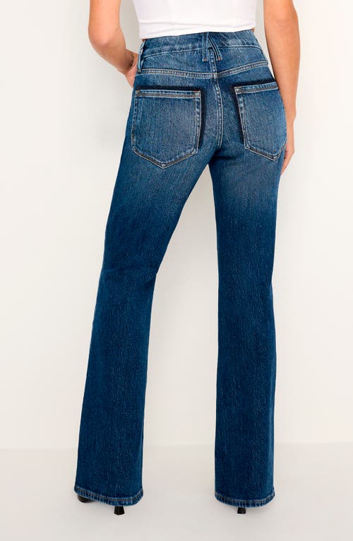 Shop Good American Good Bootcut Jeans In Indigo704