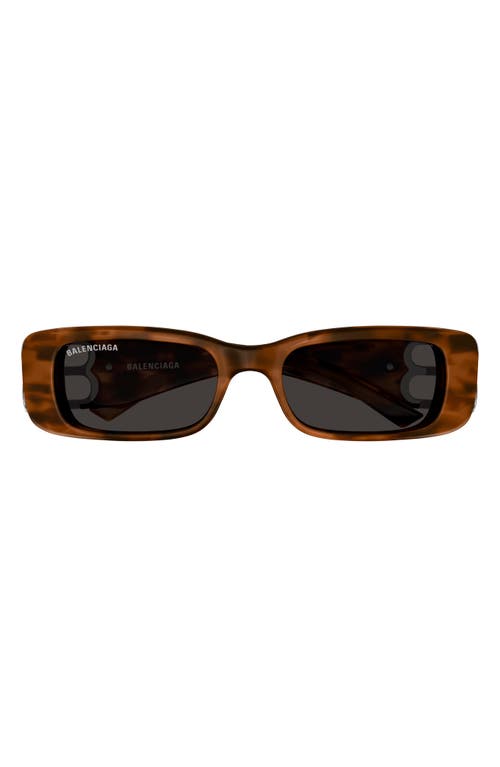 Balenciaga 51mm Rectangular Sunglasses in Havana at Nordstrom