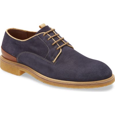 J & m 1850 Wagner Plain Toe Derby- Blue