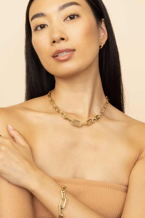 Shop Oradina 14k Yellow Gold Aurum Link Necklace