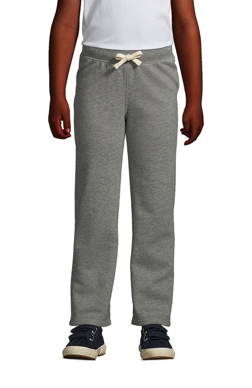 Shop Lands' End School Uniform Girls Sweatpants In Pewter Heather