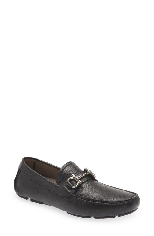 FERRAGAMO Parigi Bit Driving Shoe Nero Light Grey at Nordstrom,