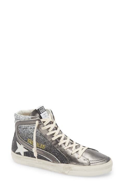 Women s Metallic High Top Sneakers Athletic Shoes Nordstrom