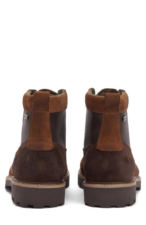 Barbour Sheene Moc Toe Boot In Cognac Brown