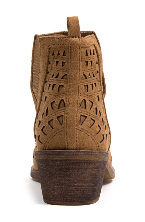 Ninety Union Chicago Perforated Ankle Boot In Tan