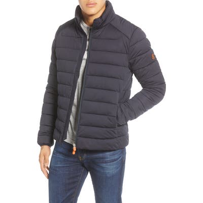 Save The Duck Stretch Waterproof Puffer Jacket, Blue