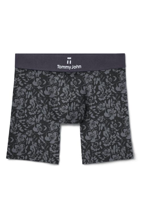 Shop Tommy John Second Skin 6-inch Boxer Briefs In Grey Etched Bud