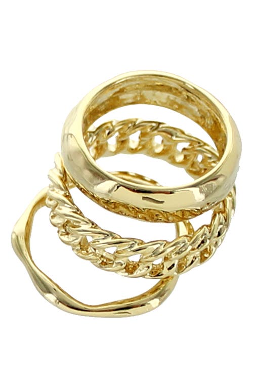 Panacea Set of 3 Rings in Gold at Nordstrom