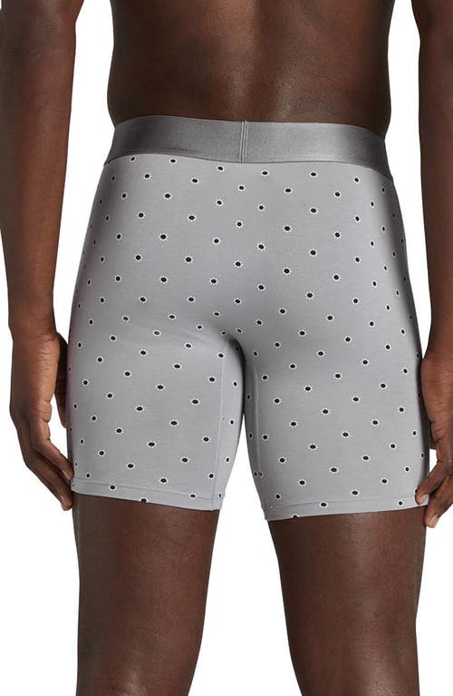 Shop Tommy John 2-pack Cool Cotton 6-inch Boxer Briefs In Jumbo Sky Bud/black