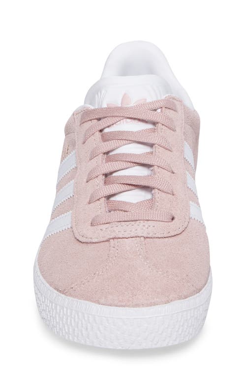 Shop Adidas Originals Adidas Gazelle Sneaker In Icy Pink/white/gold