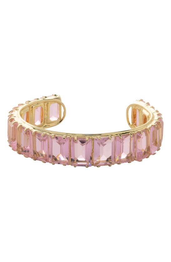 Sorrelli Julianna Emerald Cut Crystal Cuff Bracelet In Neutral