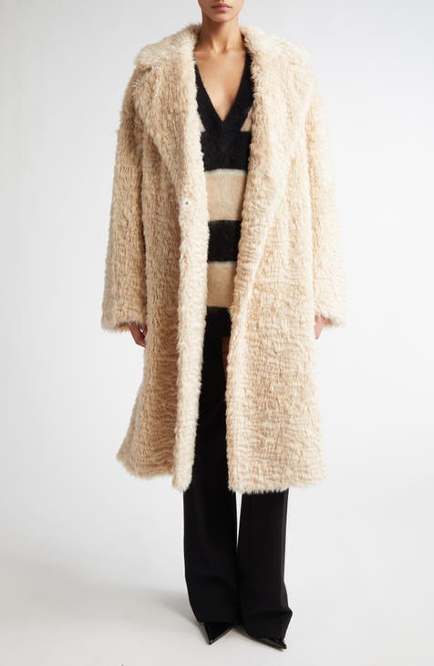 Designer faux fur jacket best sale