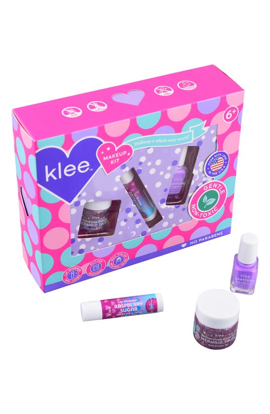 KLEE KLEE KIDS KIDS' PURPLE CANDY SPRINKLES MINERAL MAKEUP KIT 