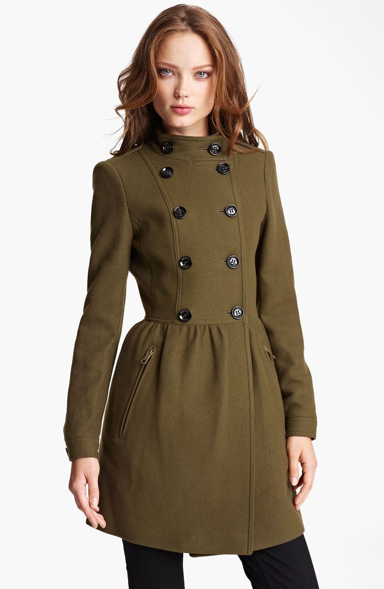 Burberry Brit Double Breasted Wool Blend Coat | Nordstrom