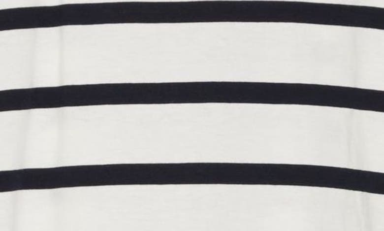 Shop French Connection Shoulder Pad Sleeveless Jersey Tank In Summer White-marine Stripe