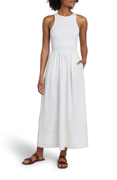 Faherty Trpoical Rib Tank Dress Bright White at Nordstrom,