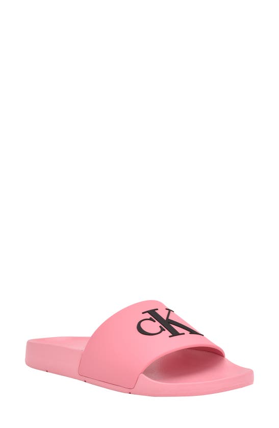 Calvin Klein Women's Arin Beach Slide Slip-on Sandals Women's Shoes In Light Pink