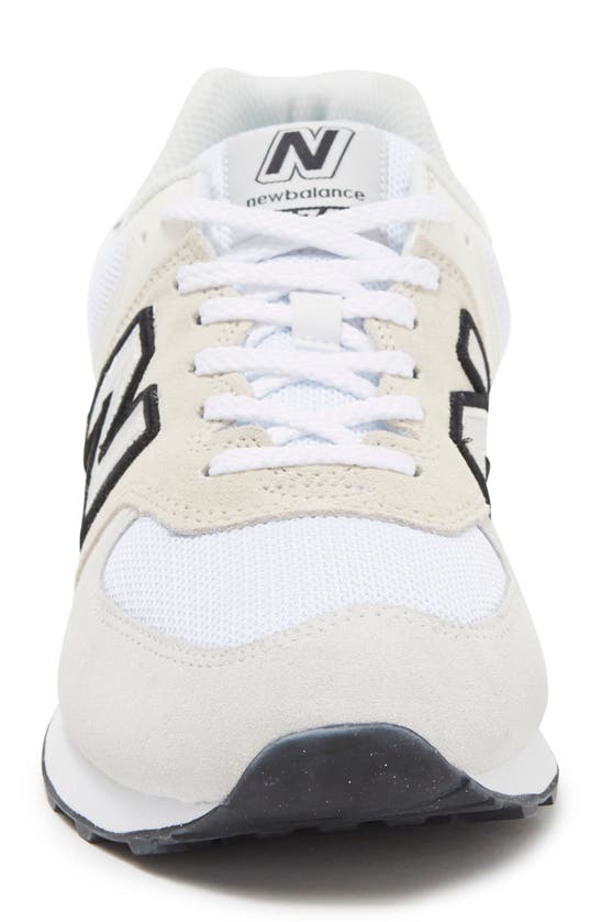 New Balance 574 Sneaker In White/ Black