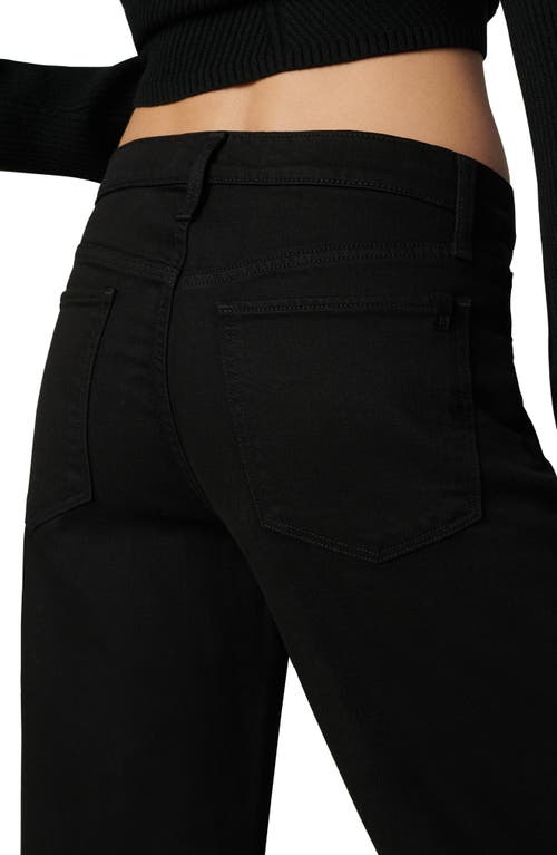 Joe's The Lou Lou Low Rise Wide Leg Jeans In Black