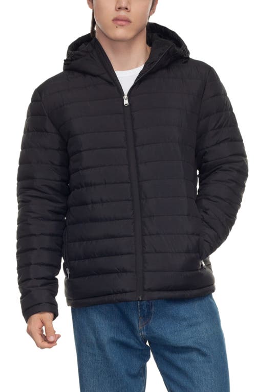 Shop Rokka&rolla Midweight Puffer Jacket In Black