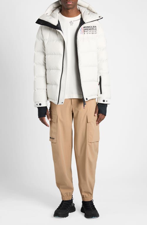 Shop Moncler Grenoble Isorno Down Puffer Jacket In Talco