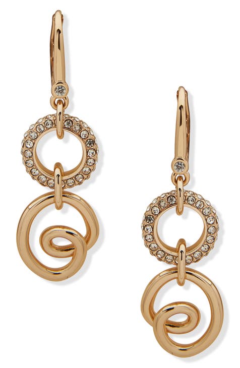 Aubrey Twist Double Drop Earrings