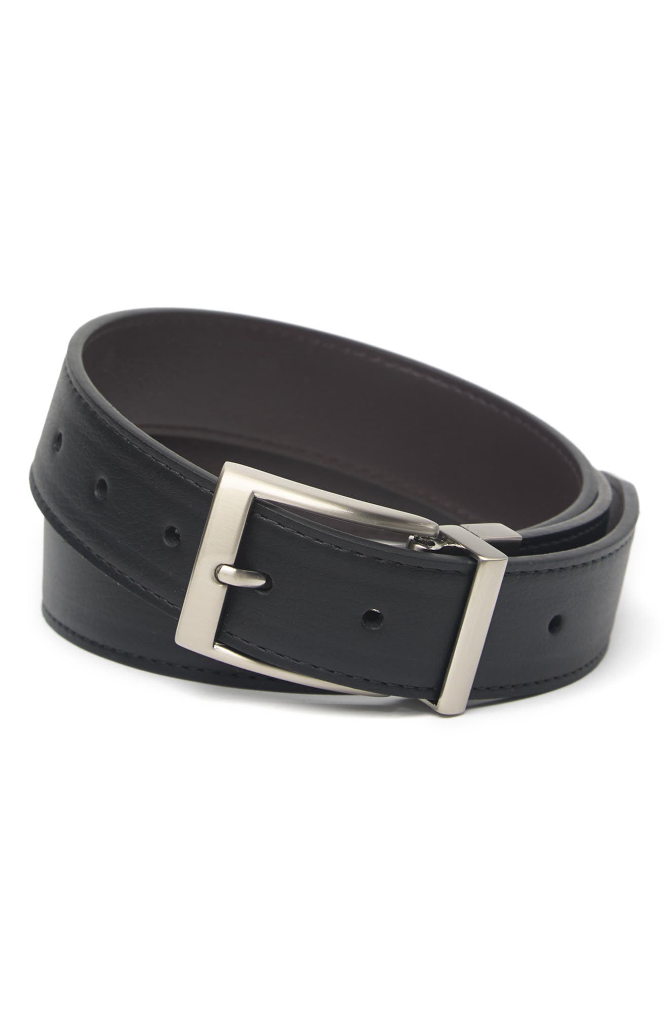 nike black and white reversible belt