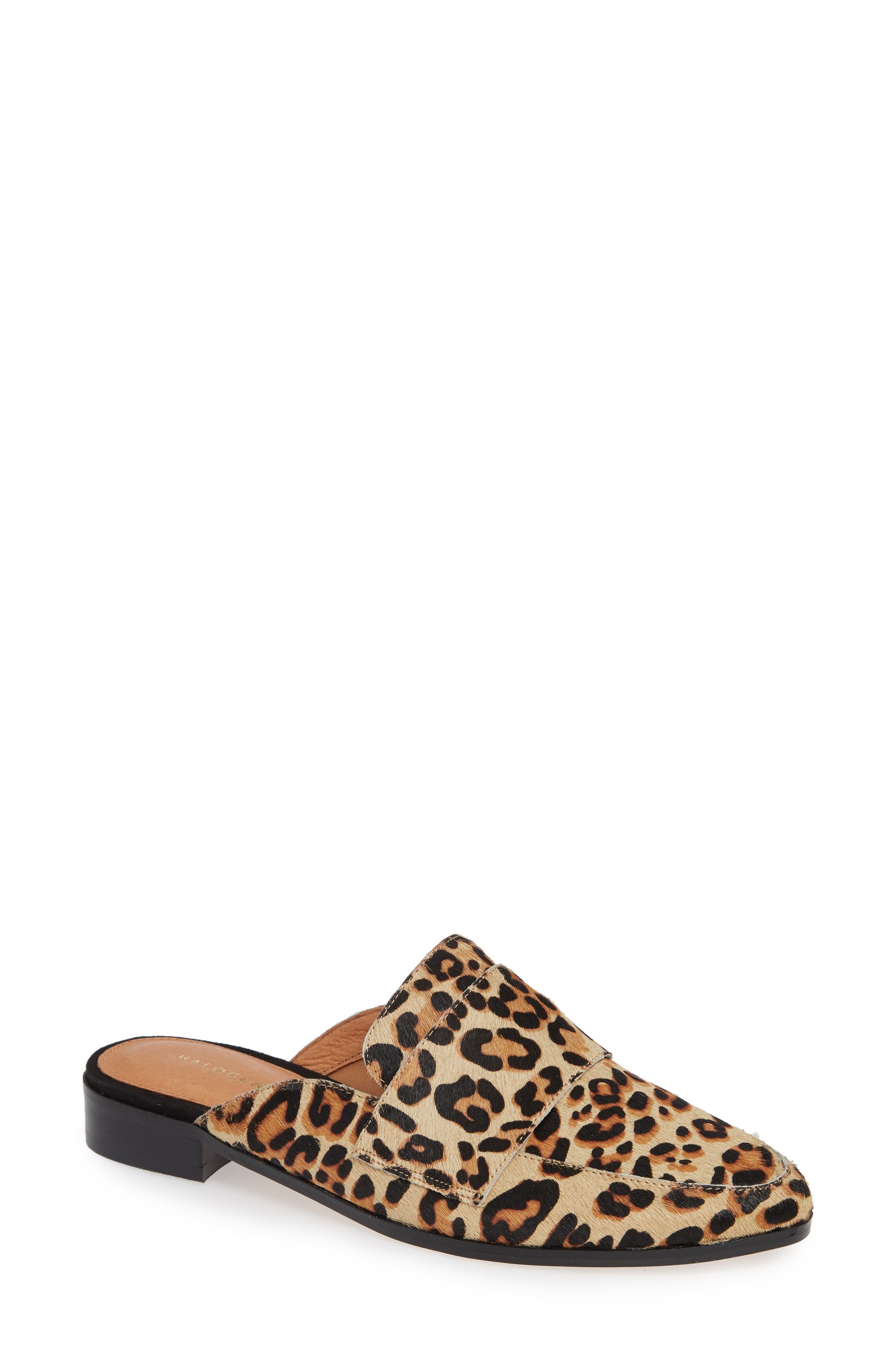 halogen violet mule leopard