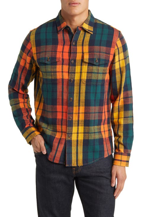 THE SHIRT BRUSHED YELLOW UNISEX FLANNEL