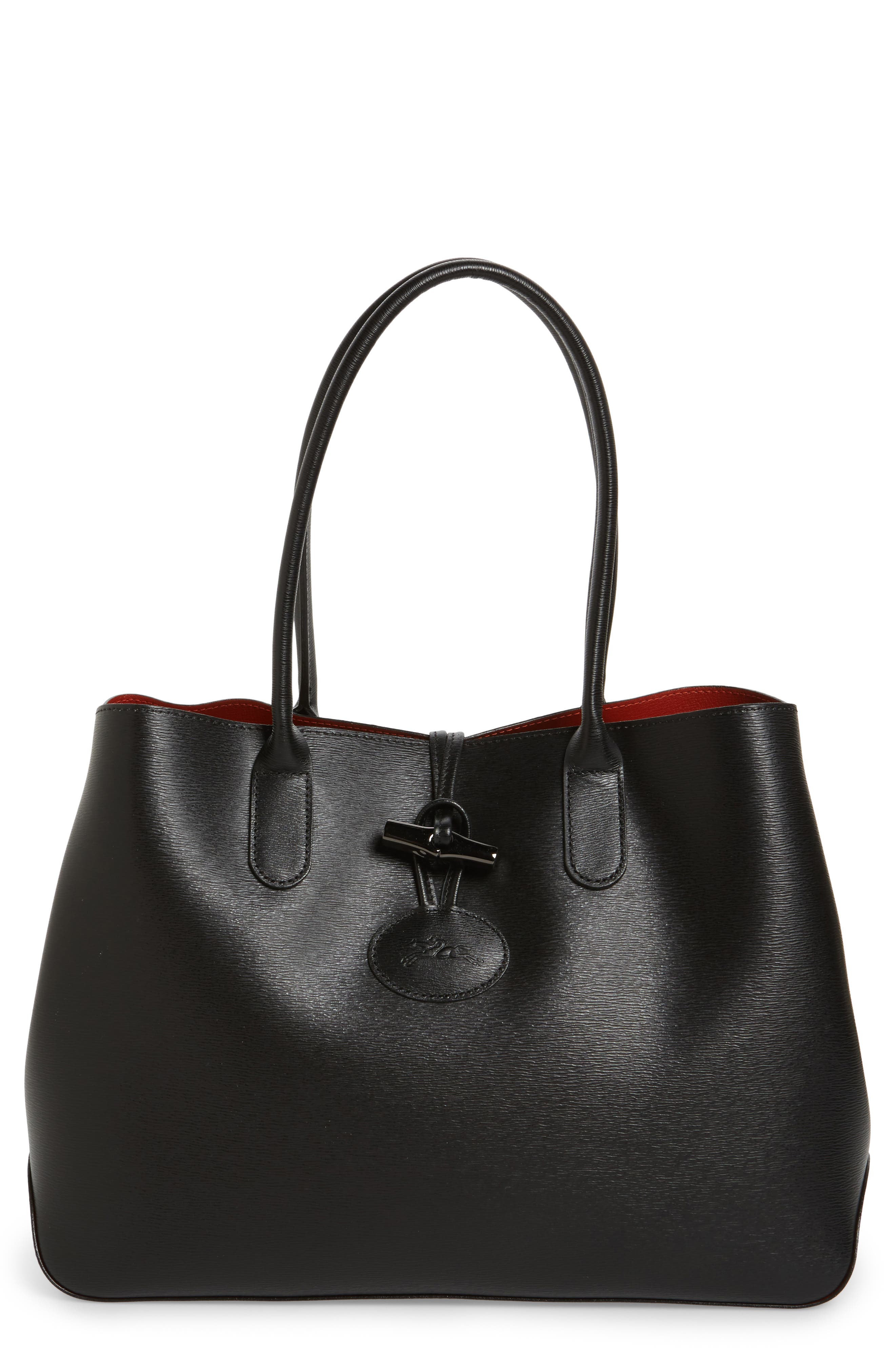 Longchamp Roseau Leather Shoulder Tote Nordstrom