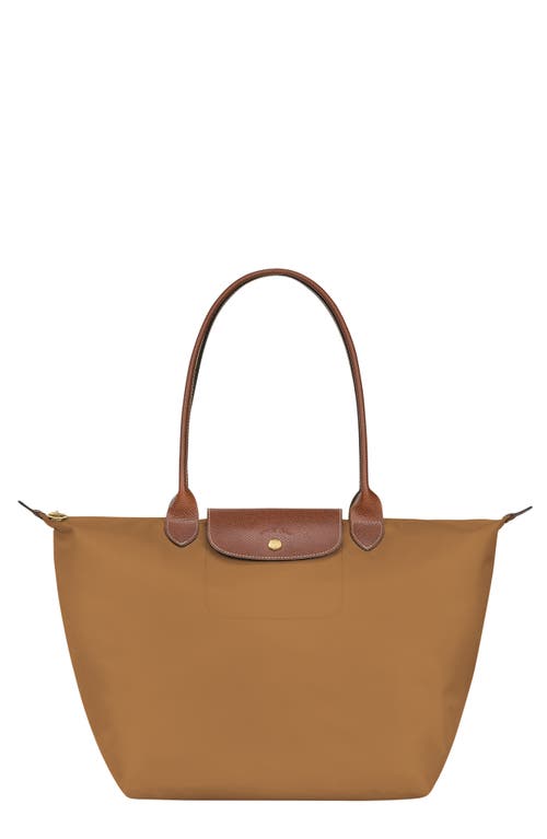 Shop Longchamp Large Le Pliage Tote In Fawn