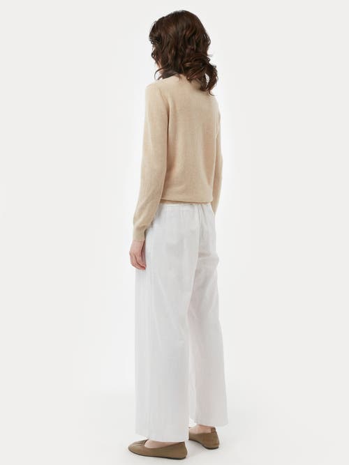 Gobi Cashmere Cashmere Hat And Sweater Set In Beige