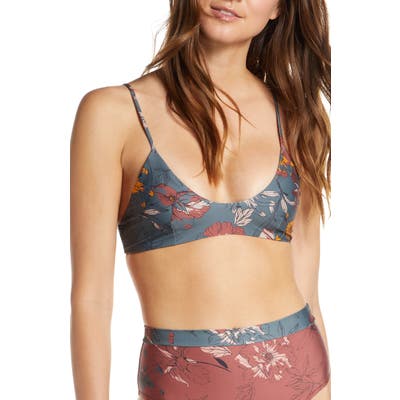 Tavik Nahla Bralette Bikini Top, Grey