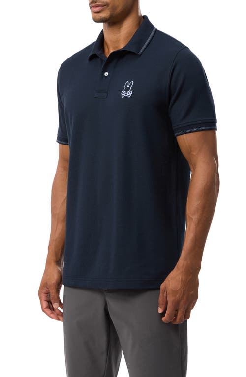 Shop Psycho Bunny Stanwood Pima Cotton Piqué Polo In Navy