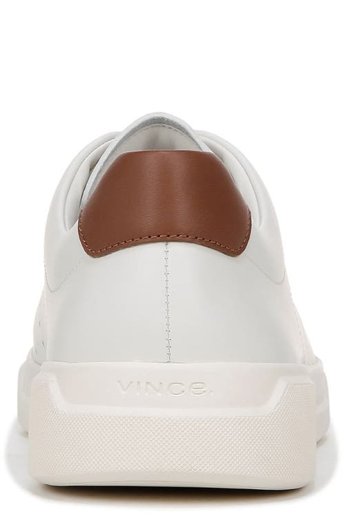Vince Brady Sneaker In White Tan
