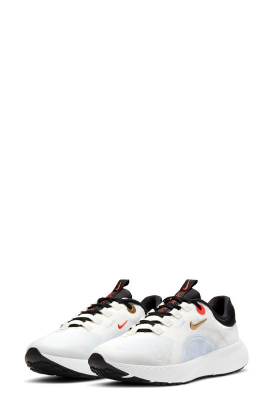 Nike React Escape Run Running Shoe In Summit White/ Gold Coin