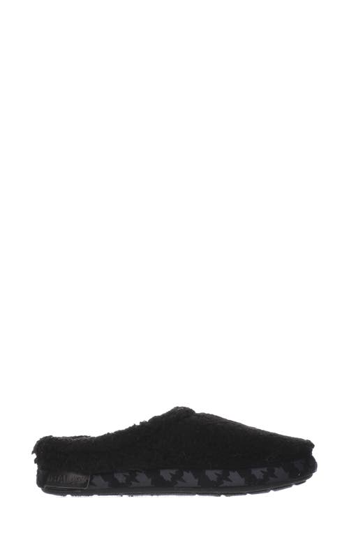 Calia High Pile Fleece Slipper in Black