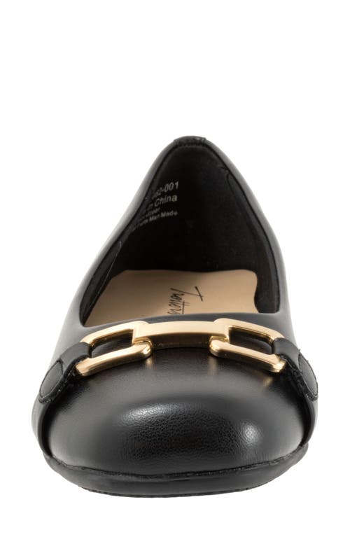 Shop Trotters Sadie Flat In Black