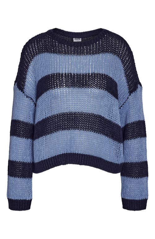 Shop Noisy May Lola Stripe Sweater In Navy Blazer Stripes