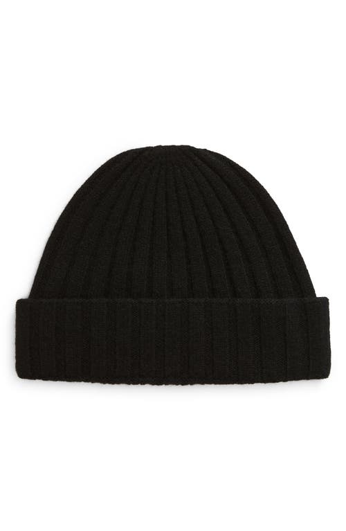 TOTEME Cashmere Rib Beanie in Black at Nordstrom