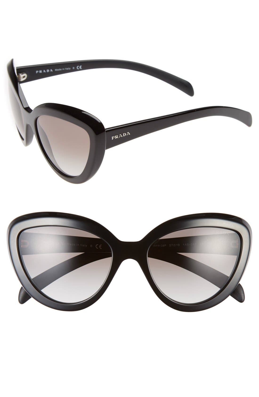 Prada 57mm Cat Eye Sunglasses Nordstrom