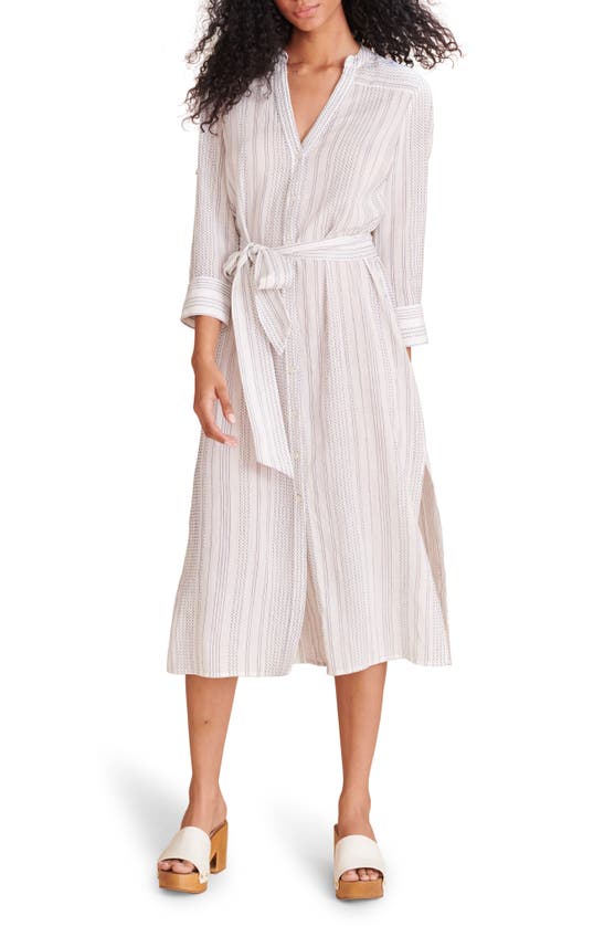 VERONICA BEARD VALIMA STRIPE BELTED MIDI SHIRTDRESS,2105EM029D111